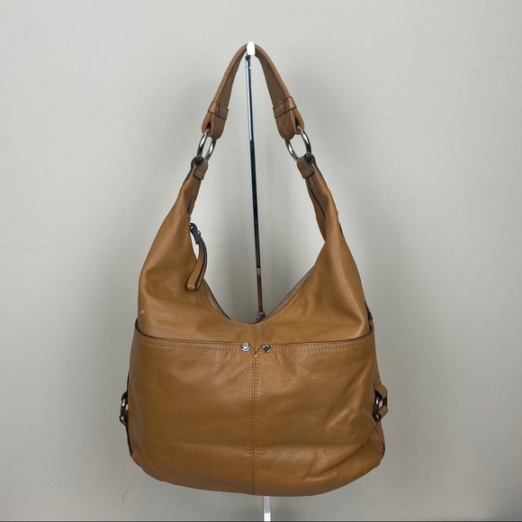 Tignanello | Brown Leather Shoulder Bag - Picture 1 of 15